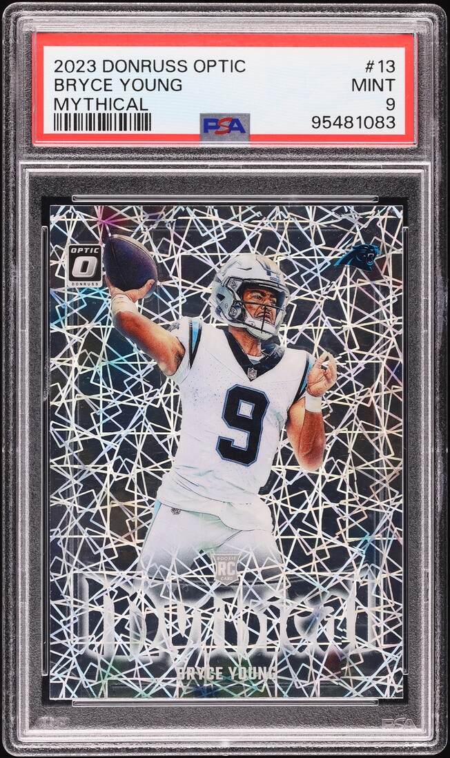 2023 Donruss Optic Mythical Prizm Bryce Young ROOKIE #13 PSA 9 MINT
