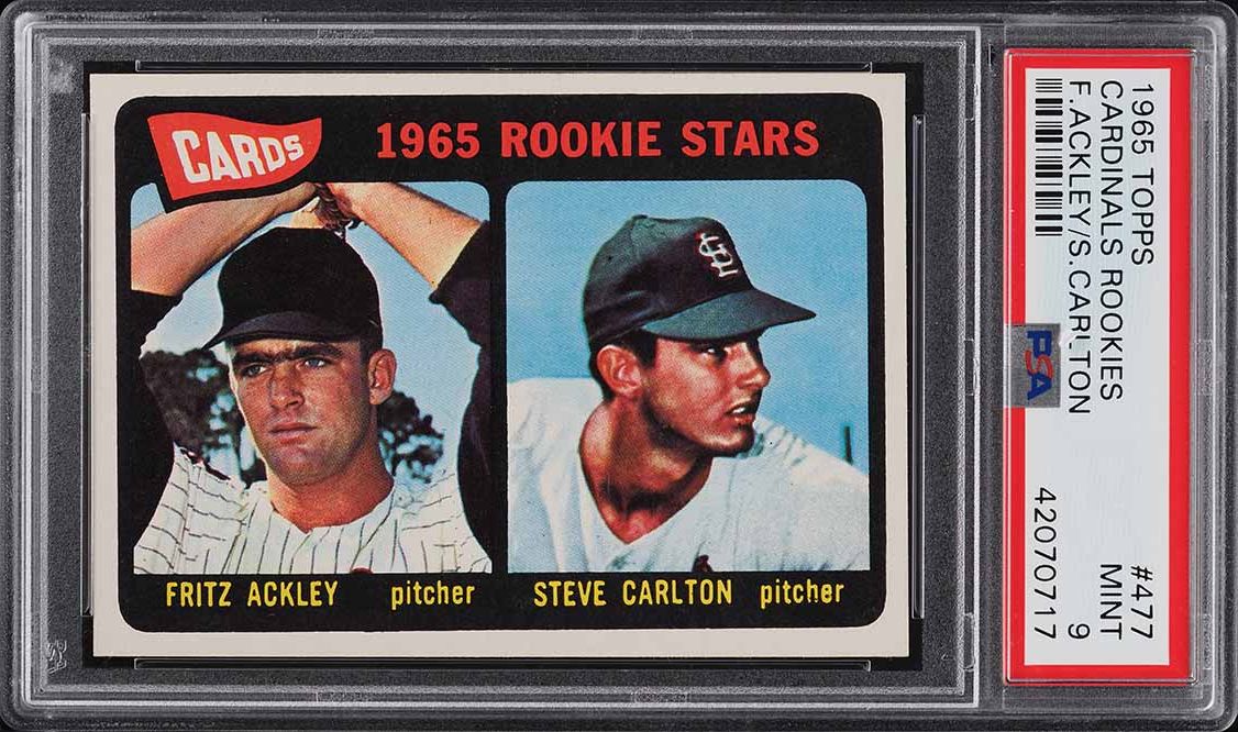 1965 Topps Steve Carlton ROOKIE #477 PSA 9 MINT