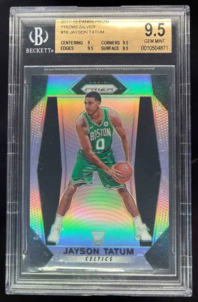 2017-18 Panini Prizm Prizms Silver #16 Jayson Tatum RC BGS 9.5