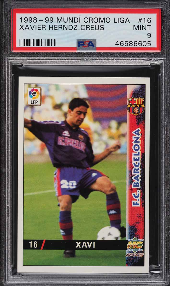 Xavi Hernandez 1998 Mundi Cromo Liga #16 Base Price Guide - Sports