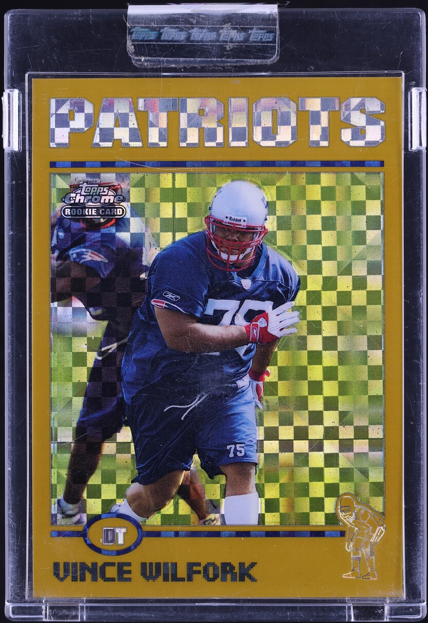 2004 Topps Chrome Gold Xfractor Vince Wilfork ROOKIE /279 #182
