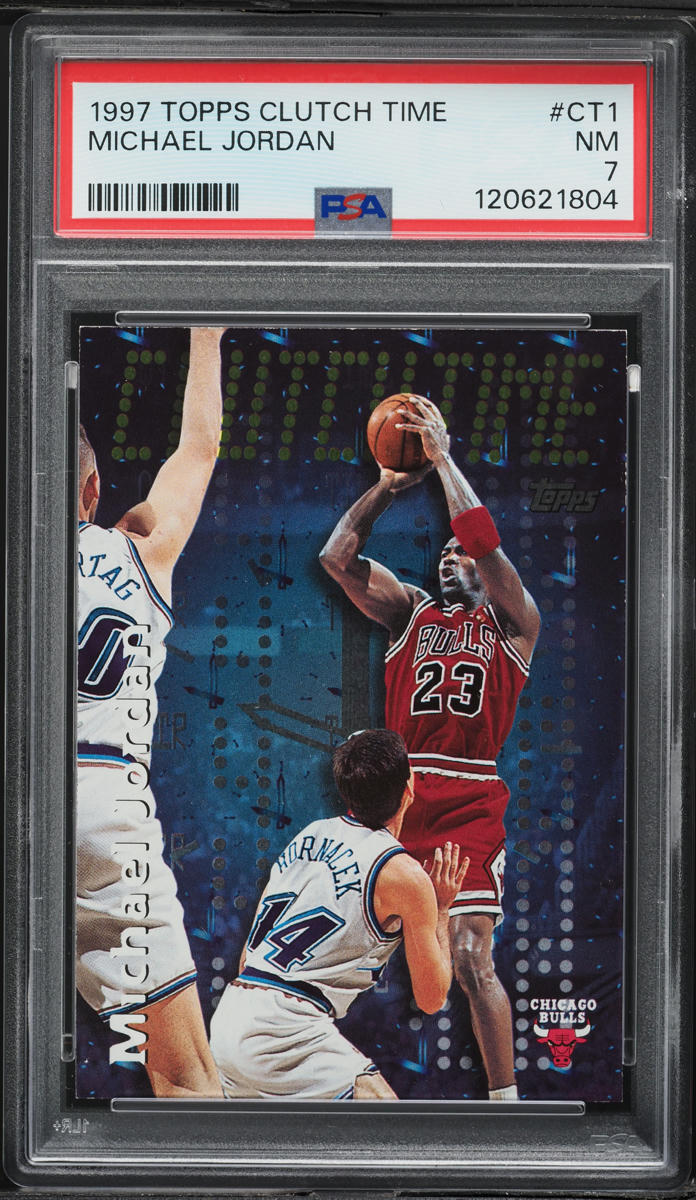 1997 Topps Clutch Time Michael Jordan #CT1 PSA 7 NRMT