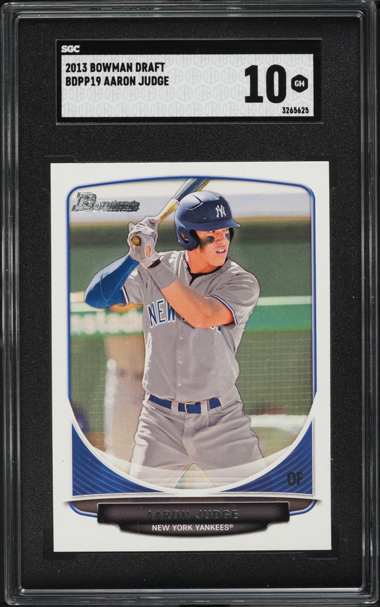 2013 Bowman Draft Picks & Prospects Aaron Judge PROSPECT #BDPP19 SGC 10 GEM MINT