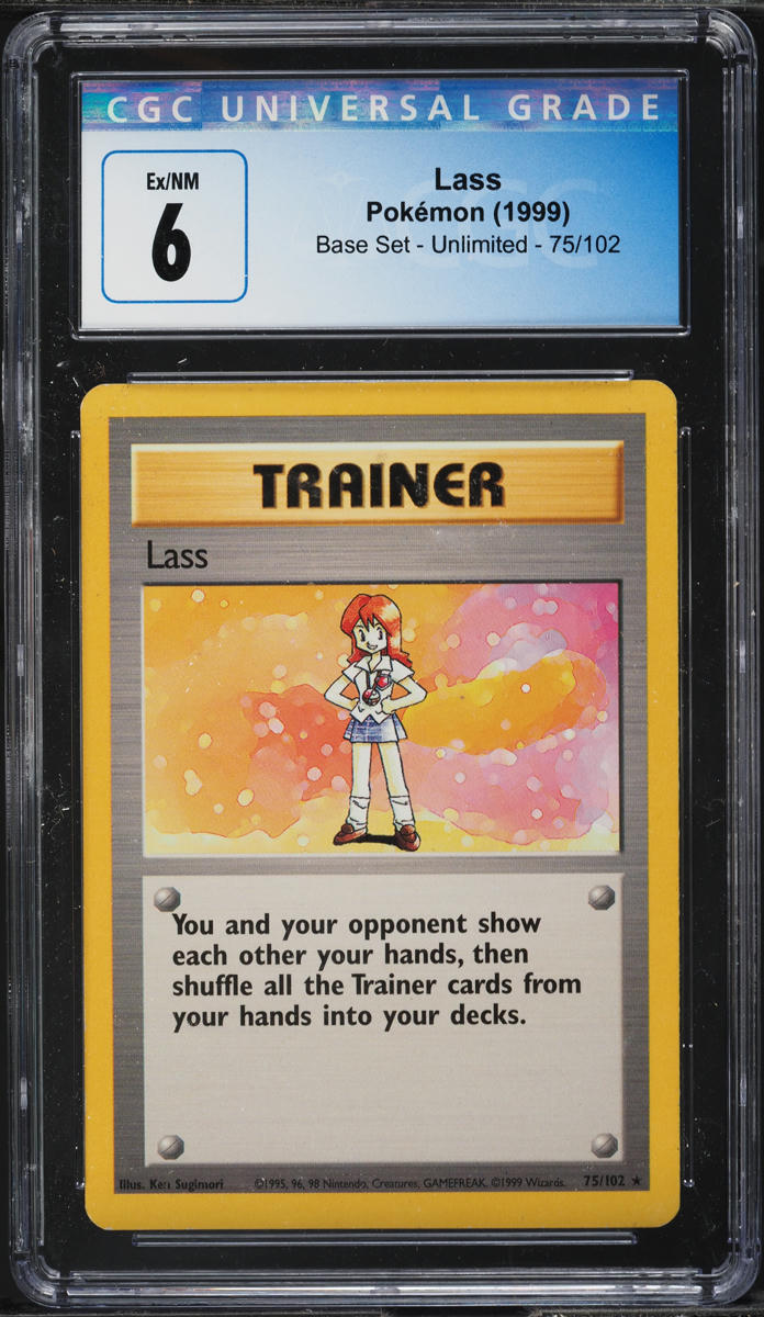 1999 Pokemon Base Set Lass #75 CGC 6 EXMT