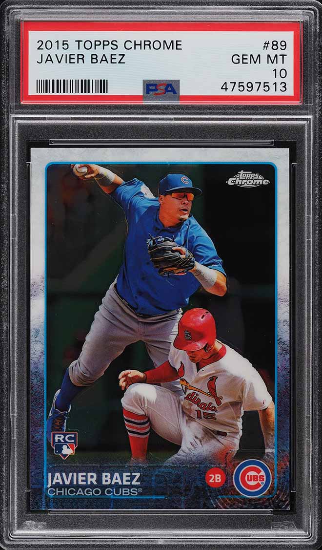 2015 Topps Chrome Javier Baez ROOKIE RC #89 PSA 10 GEM MINT