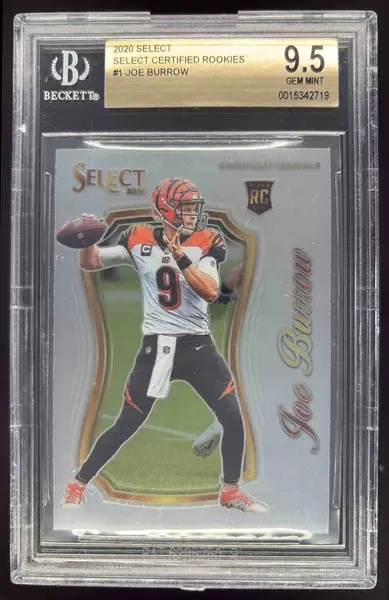 2020 Select Select Certified Rookies #1 Joe Burrow RC Rookie BGS 9.5