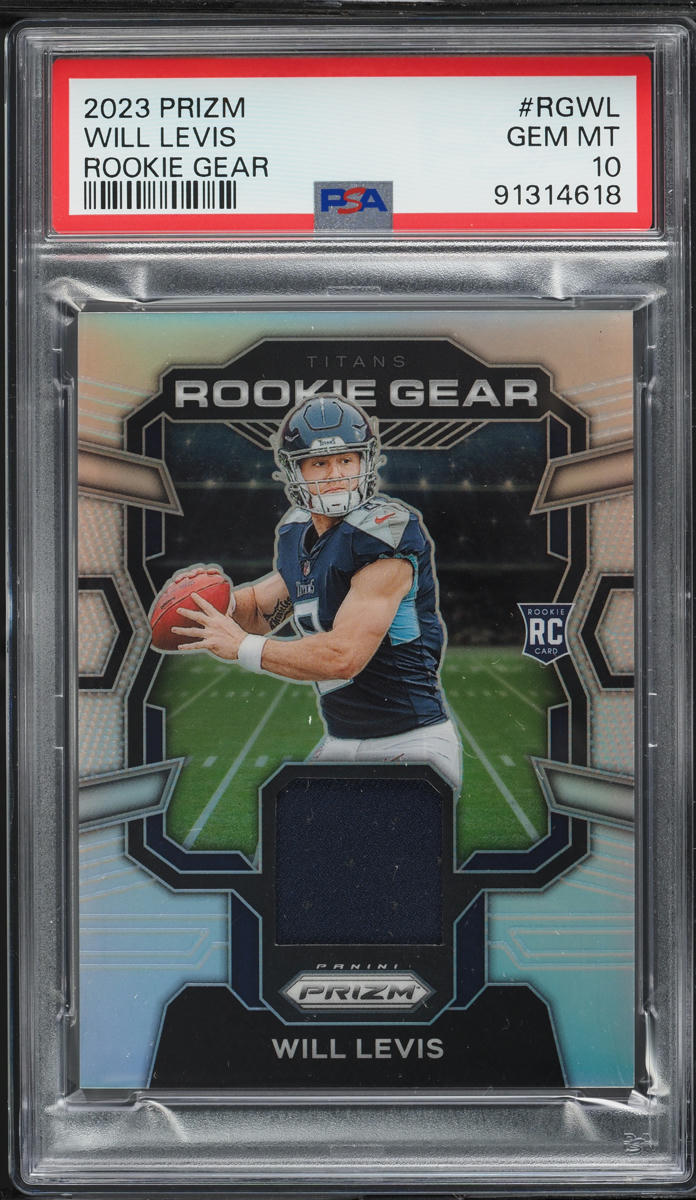 2023 Panini Prizm Gear Will Levis ROOKIE PATCH #RGWL PSA 10 GEM MINT