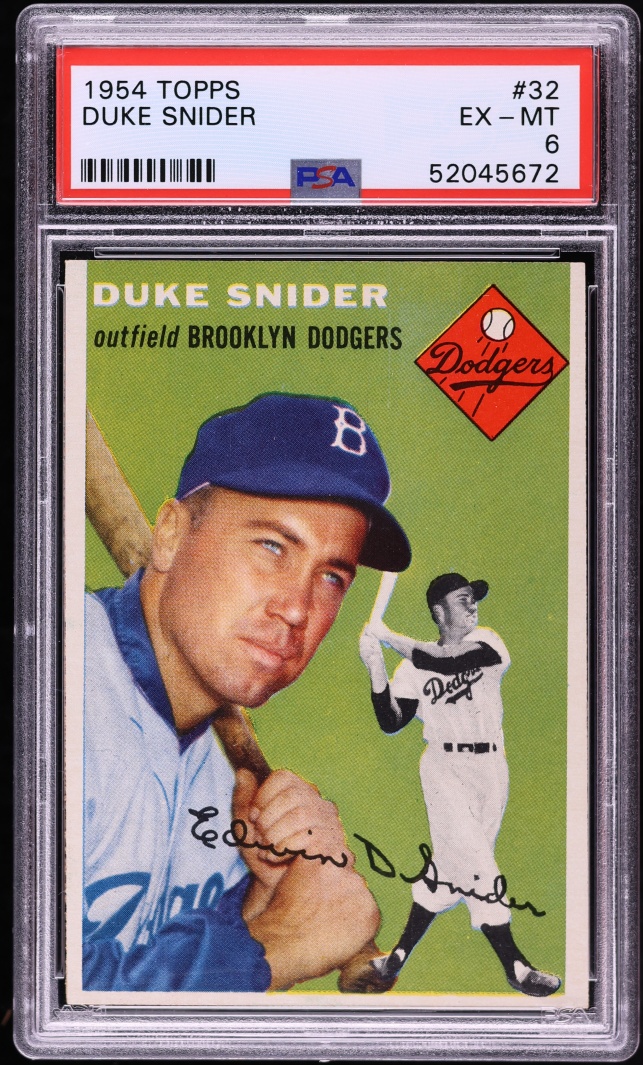 1954 Topps Duke Snider #32 PSA 6 EXMT