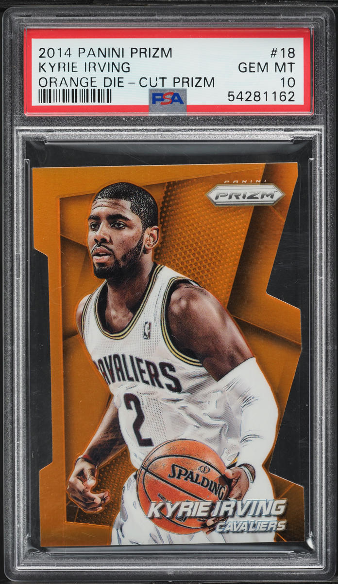 2014 Panini Prizm Orange Die-Cut Kyrie Irving ROOKIE /139 #18 PSA 10 GEM MINT