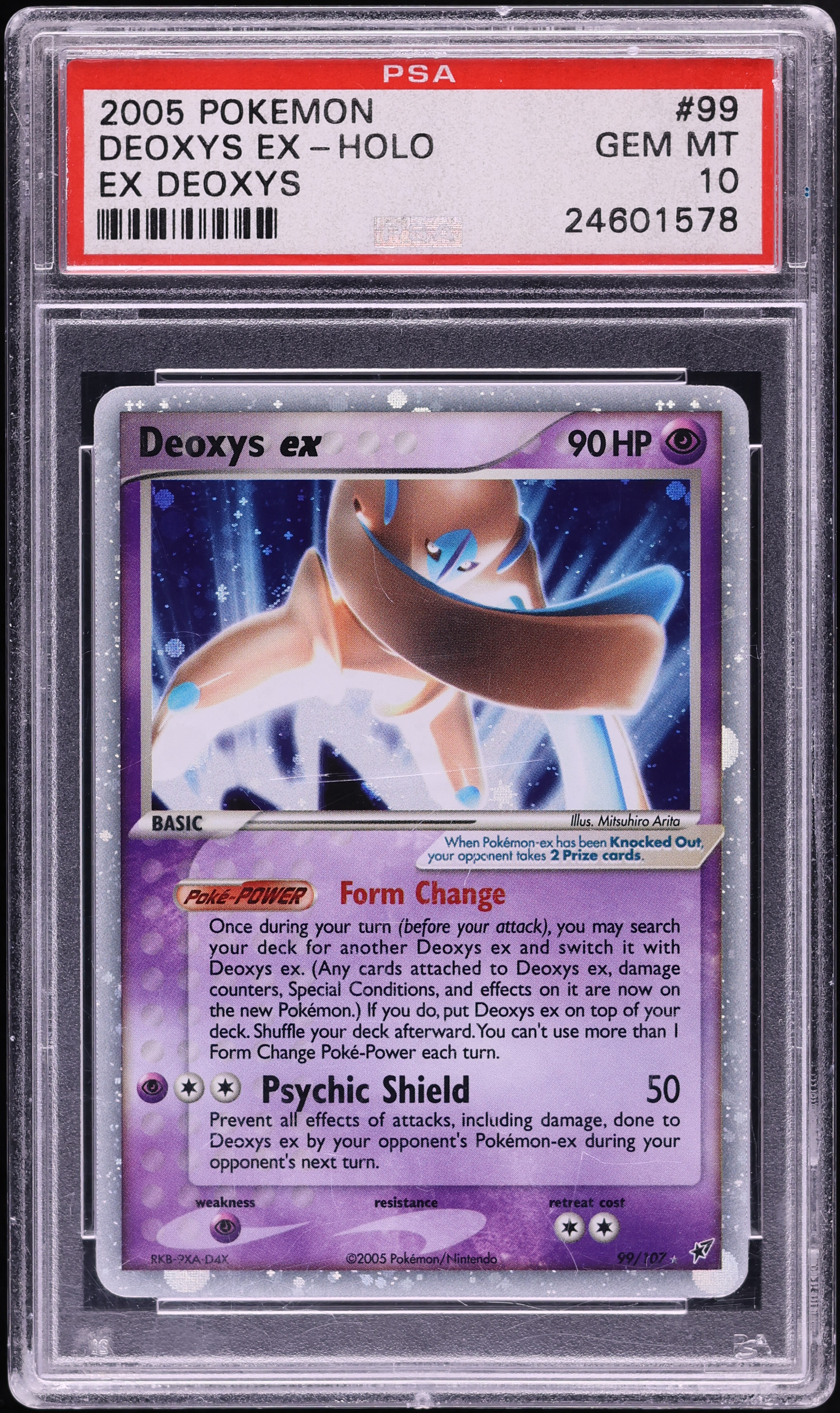 2005 Pokemon EX Holo Deoxys EX #99 PSA 10 GEM MINT