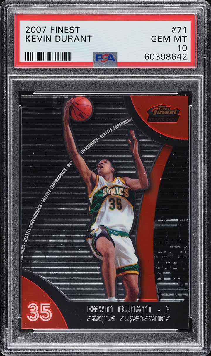2007 Finest Basketball Kevin Durant ROOKIE #71 PSA 10 GEM MINT