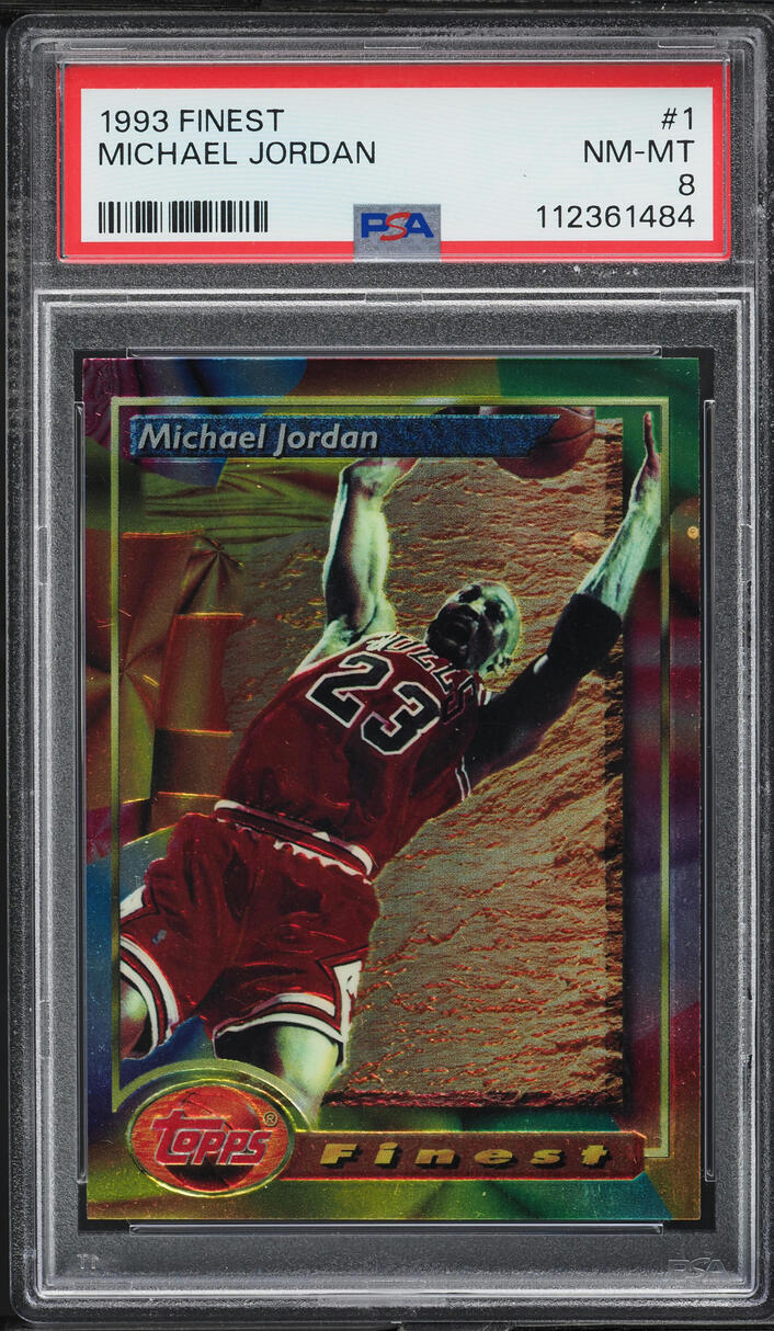 1993 Finest Basketball Michael Jordan #1 PSA 8 NM-MT