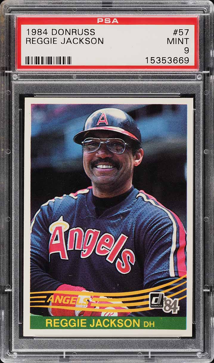 1984 Donruss Reggie Jackson #57 PSA 9 MINT