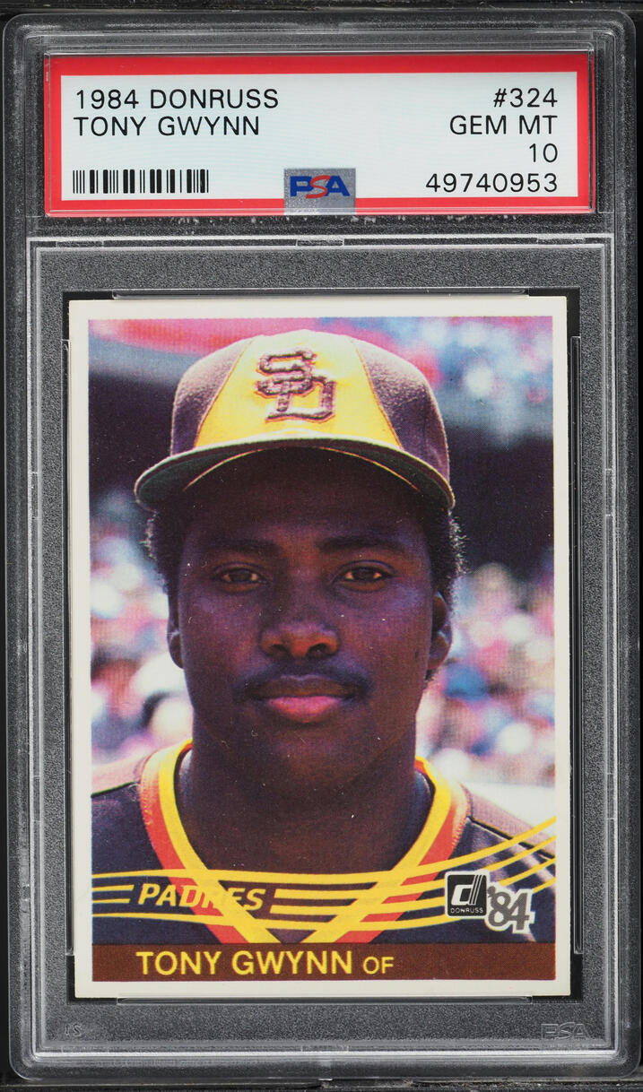 1984 Donruss Tony Gwynn #324 PSA 10 GEM MINT