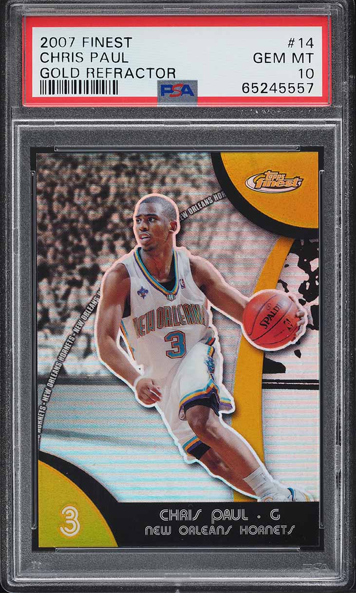 2007 Finest Gold Refractor Chris Paul /25 #14 PSA 10 GEM MINT