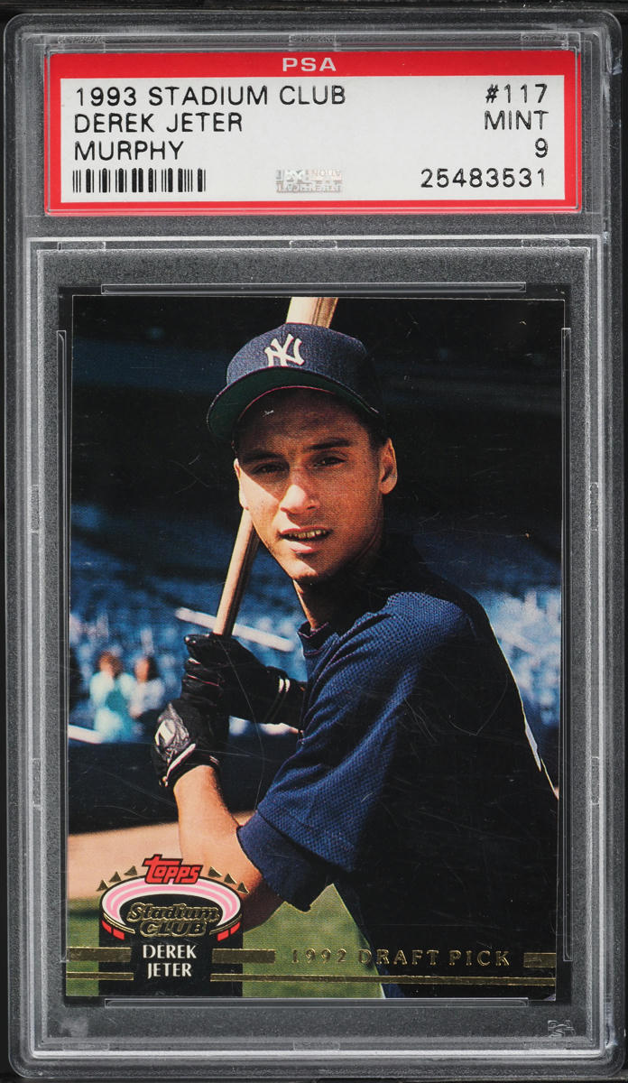 1993 Stadium Club Murphy Derek Jeter ROOKIE #117 PSA 9 MINT