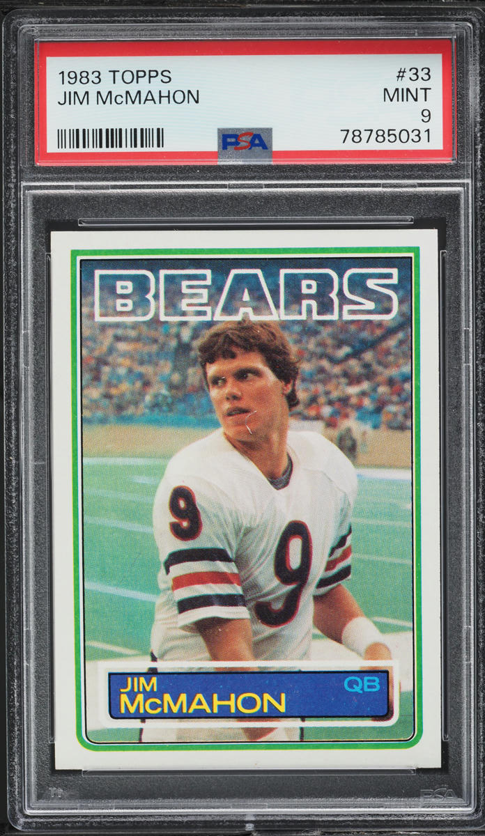 1983 Topps Football Jim McMahon ROOKIE #33 PSA 9 MINT