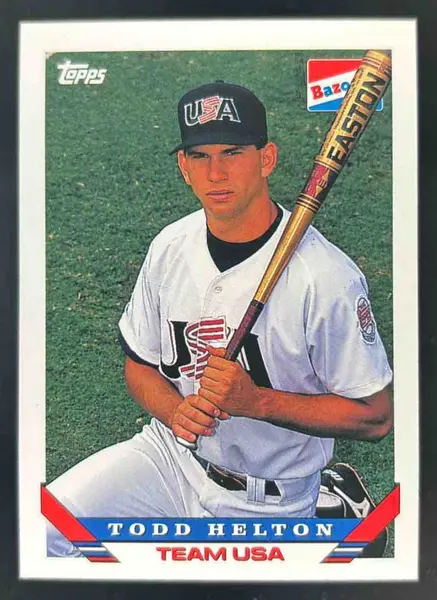1993 Topps Bazooka Team USA #11 Todd Helton RC