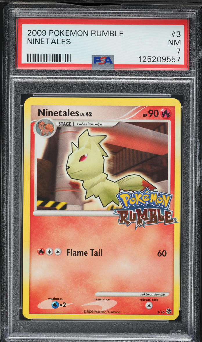2009 Pokemon Platinum Rumble Ninetales #3 PSA 7 NRMT