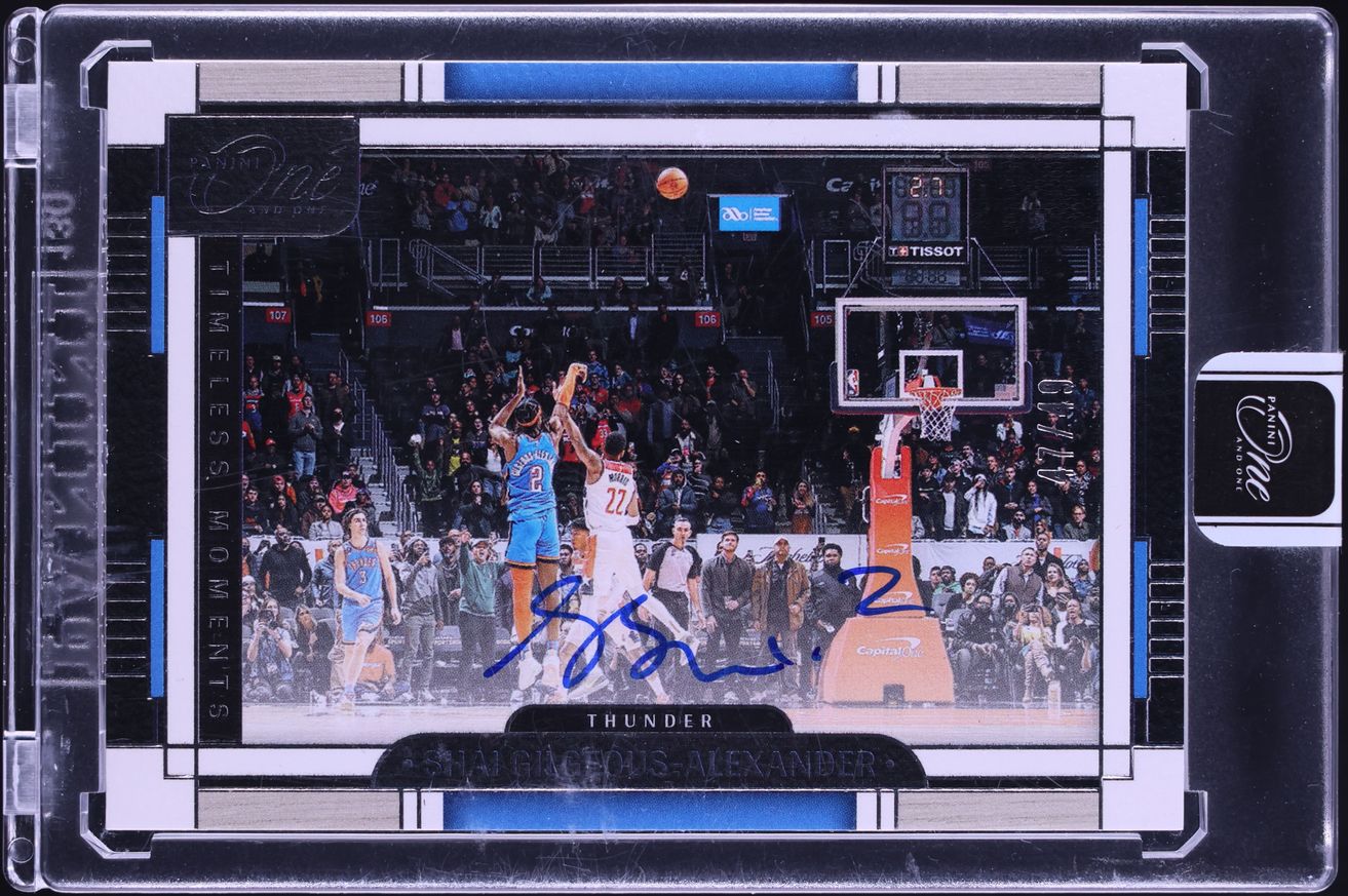 2023 Panini One And One Timeless Moments Shai Gilgeous-Alexander AUTO /49