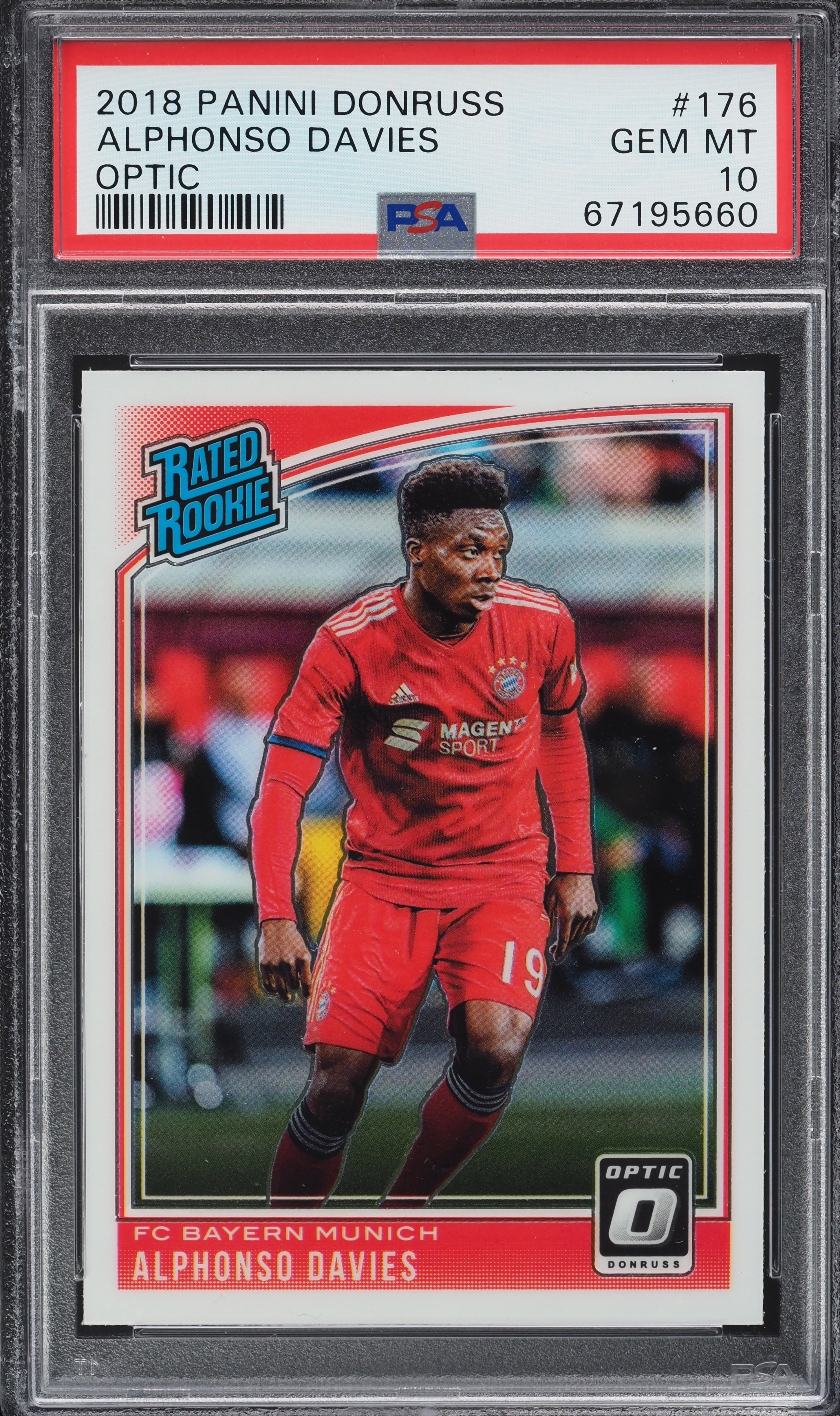 2018 Donruss Optic Alphonso Davies ROOKIE #176 PSA 10 GEM MINT