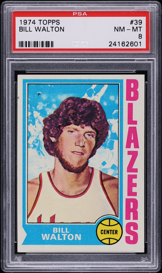 1974 Topps Basketball Bill Walton ROOKIE #39 PSA 8 NM-MT
