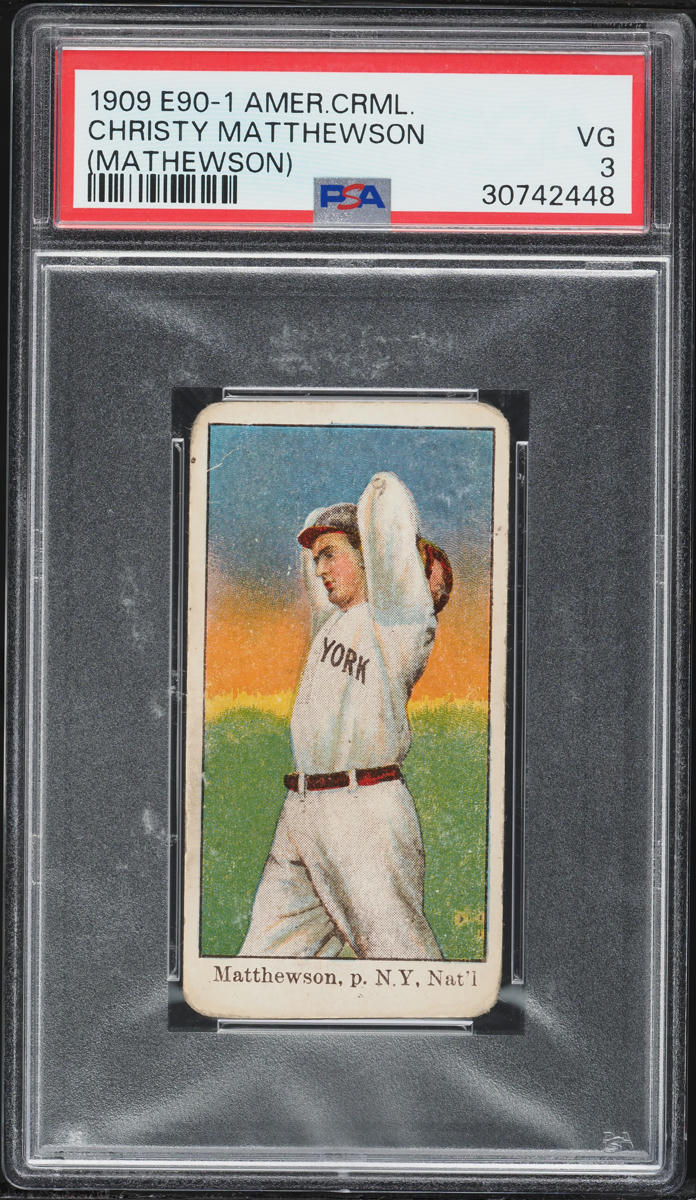 1909 E90-1 American Caramel Christy Mathewson PSA 3 VG