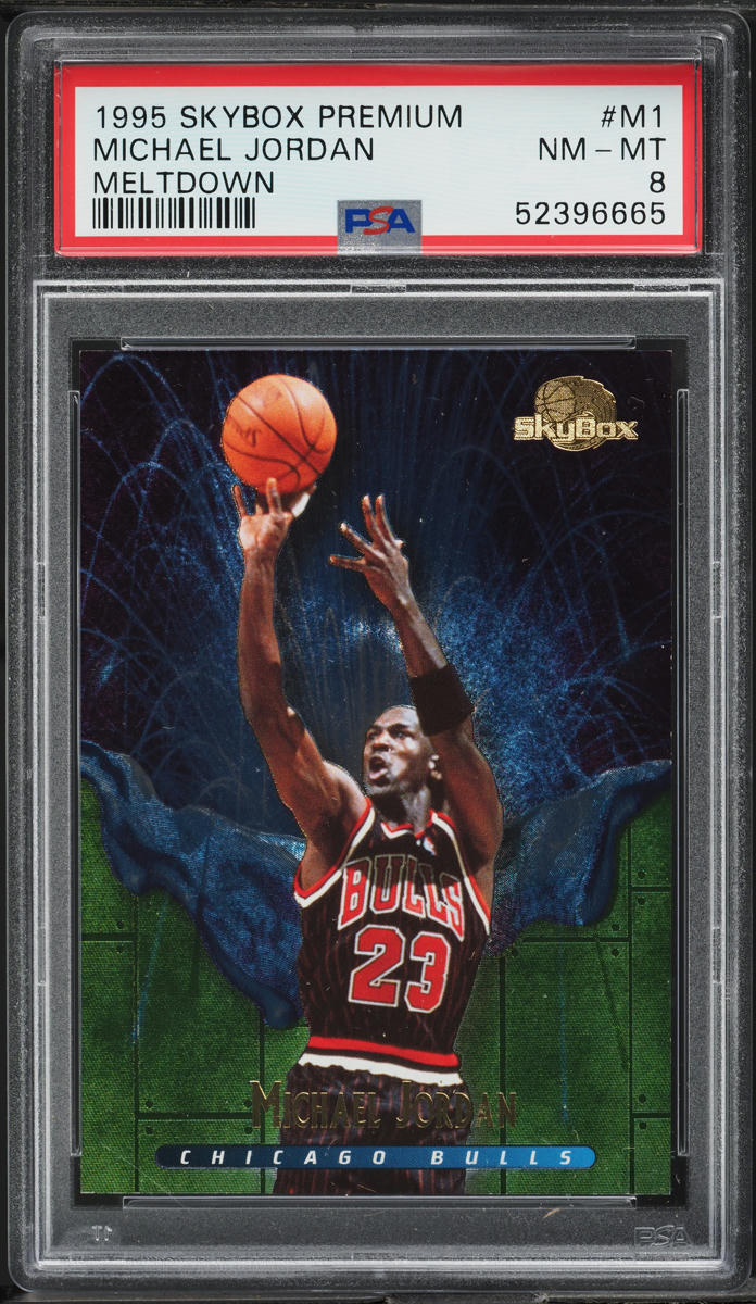 1995 Skybox Premium Meltdown Michael Jordan #M1 PSA 8 NM-MT