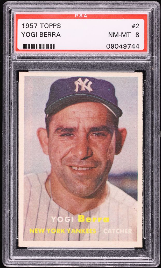 1957 Topps Yogi Berra #2 PSA 8 NM-MT