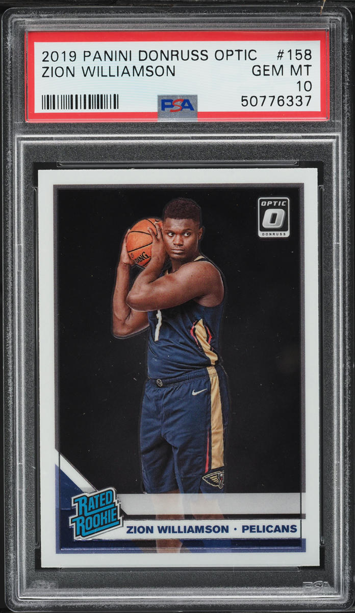 2019 Donruss Optic Zion Williamson ROOKIE #158 PSA 10 GEM MINT