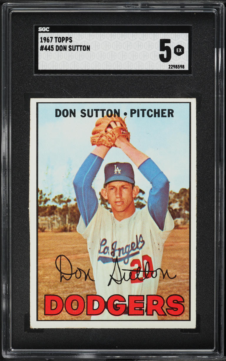 1967 Topps Don Sutton #445 SGC 5 EX