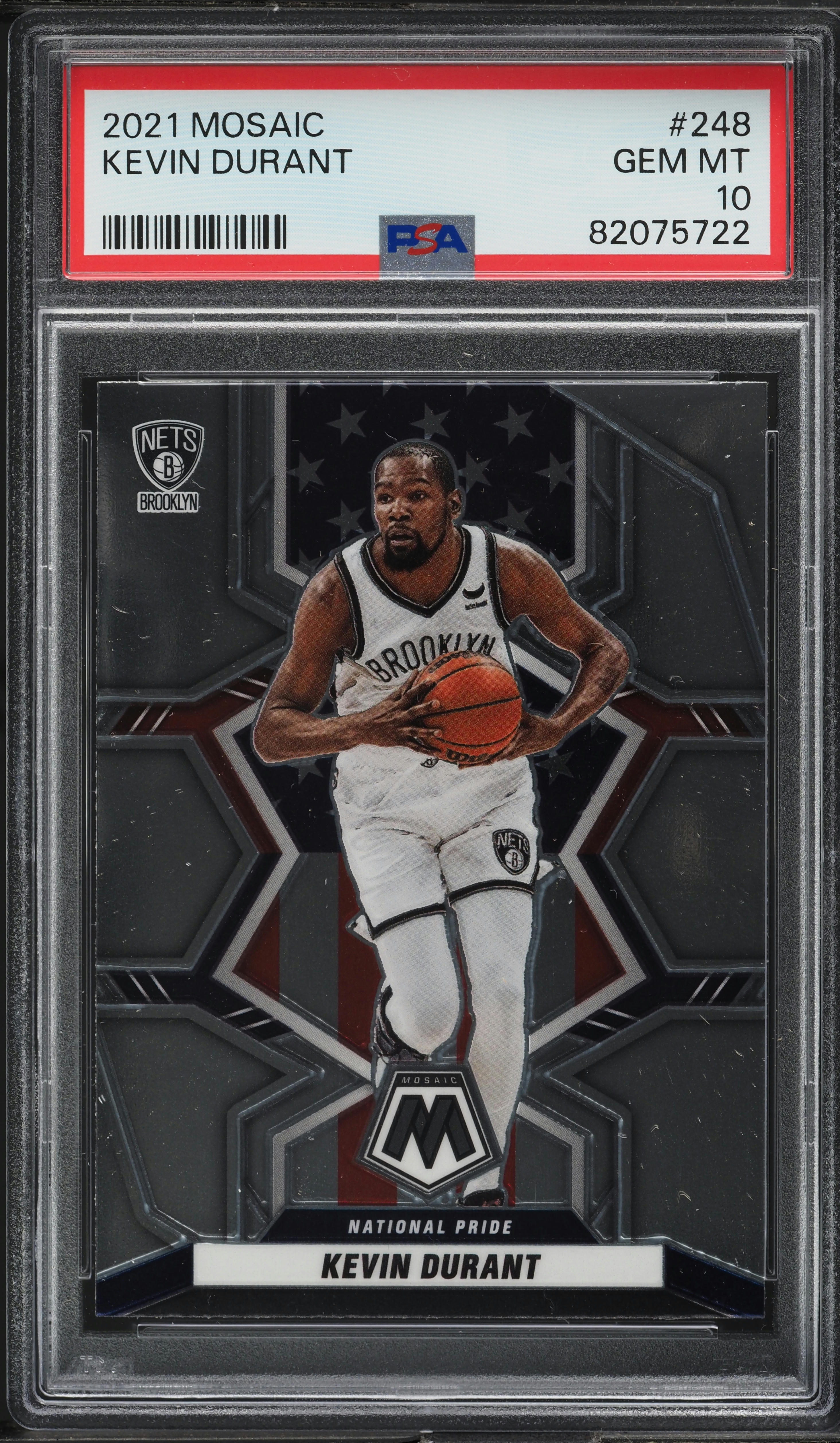 2021 Panini Mosaic Kevin Durant #248 PSA 10 GEM MINT