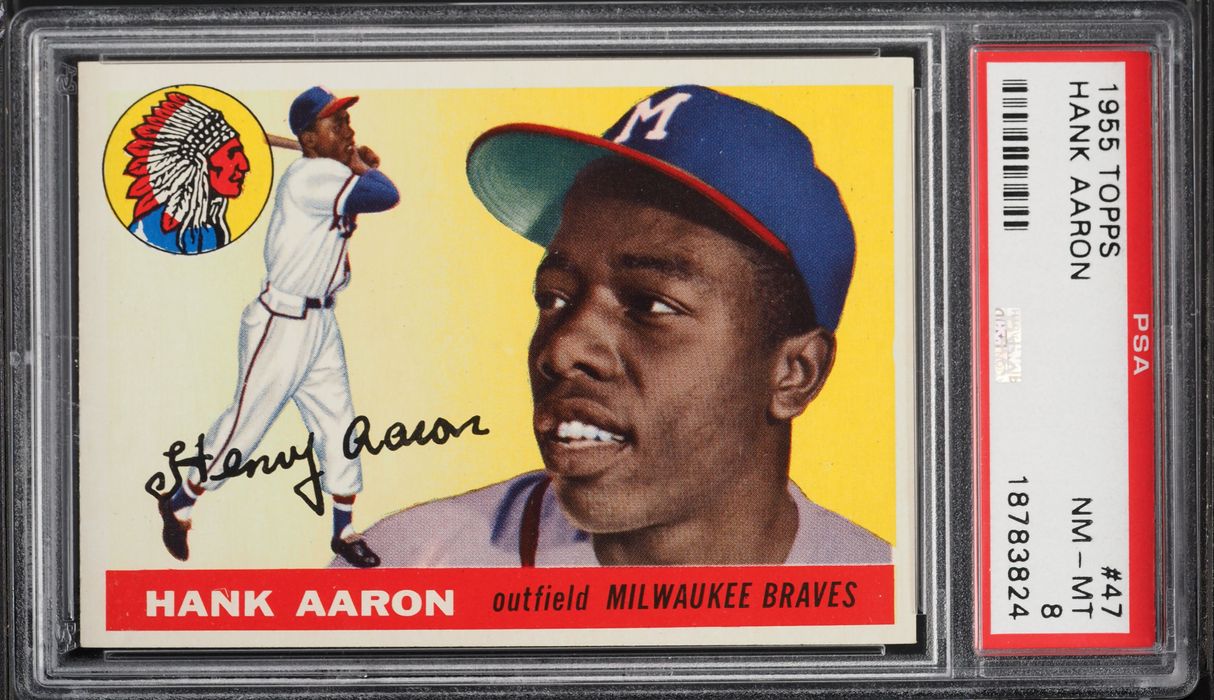 1955 Topps Hank Aaron #47 PSA 8 NM-MT