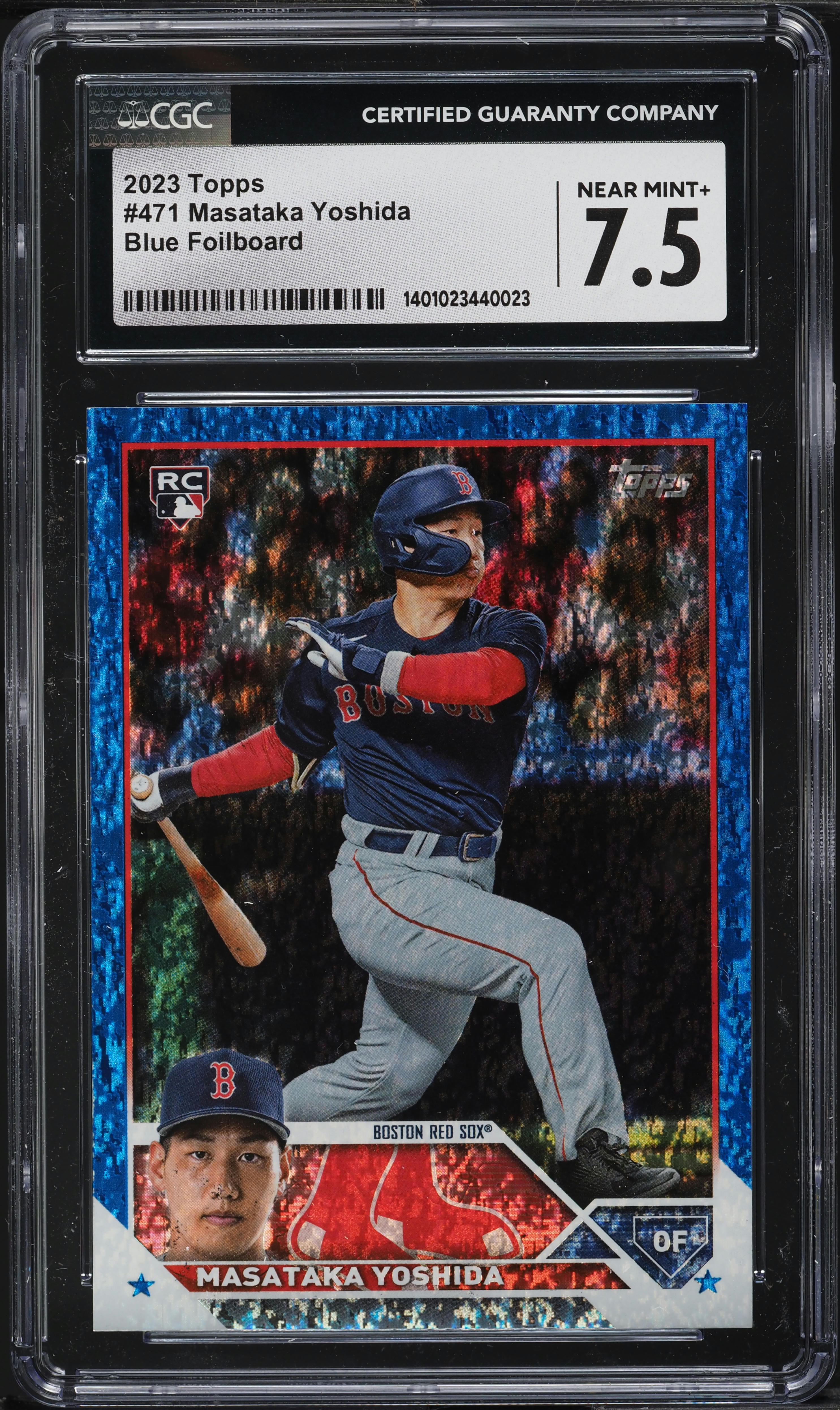 2023 Topps Blue Foilboard Masataka Yoshida ROOKIE /999 #471 CGC 7.5 NRMT+