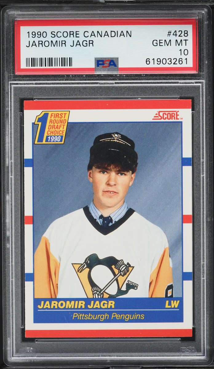 1990 Score Canadian Jaromir Jagr ROOKIE #428 PSA 10 GEM MINT