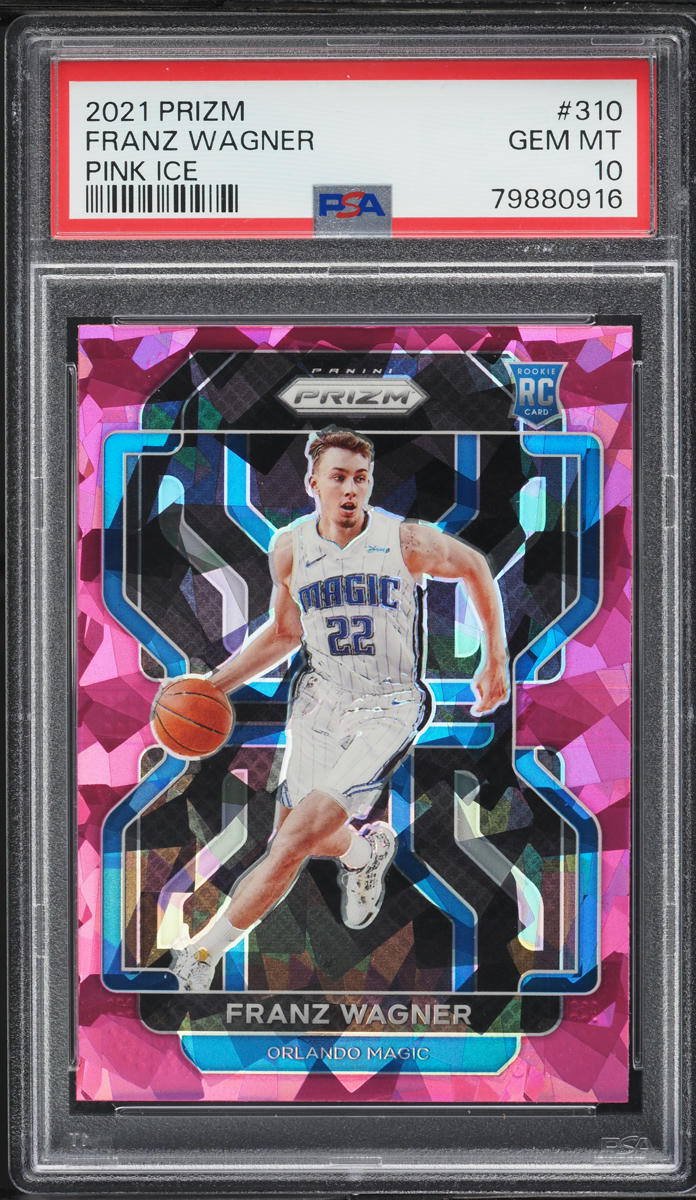 2021 Panini Prizm Pink Ice Franz Wagner ROOKIE #310 PSA 10 GEM MINT