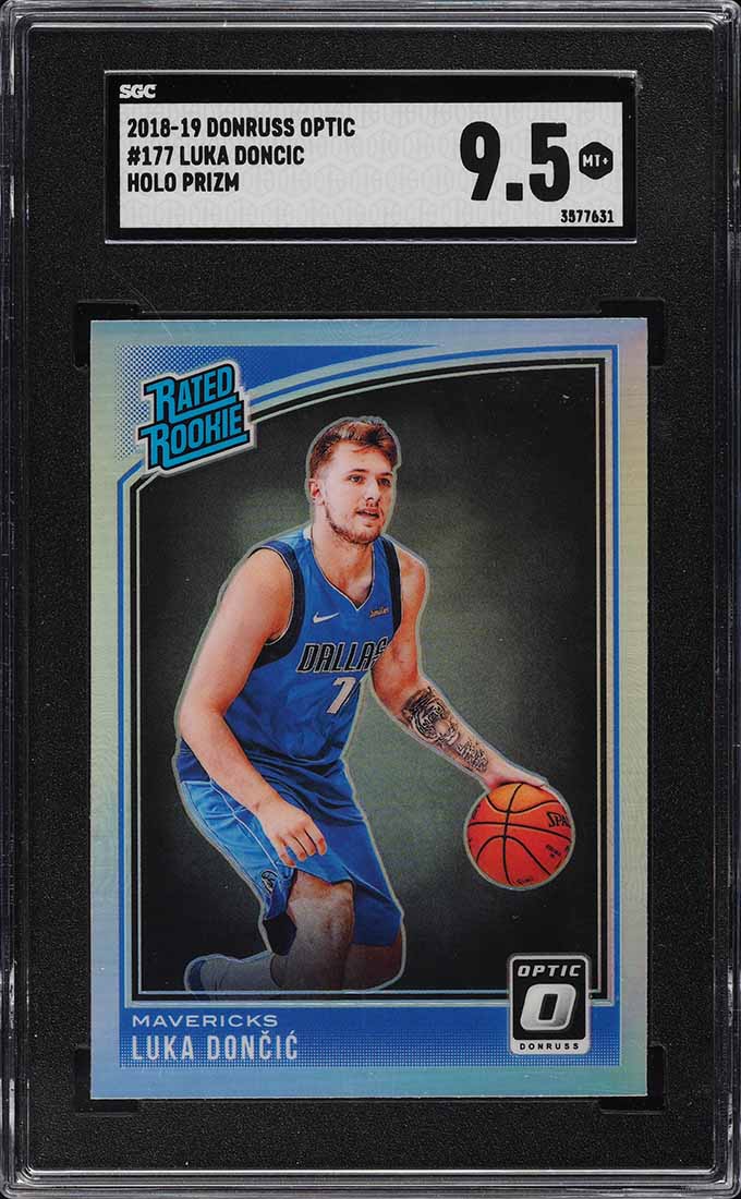 2018 Donruss Optic Holo Luka Doncic ROOKIE #177 SGC 9.5 MINT+