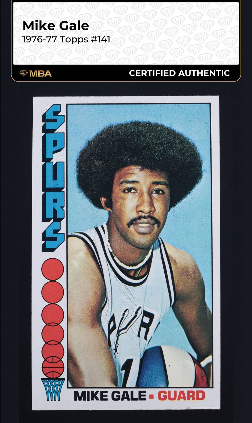 1976 Topps Basketball Mike Gale #141 MBA AUTH