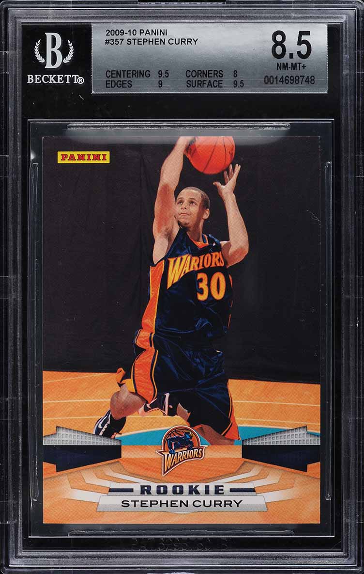 2009 Panini Basketball Stephen Curry ROOKIE #357 BGS 8.5 NM-MT+