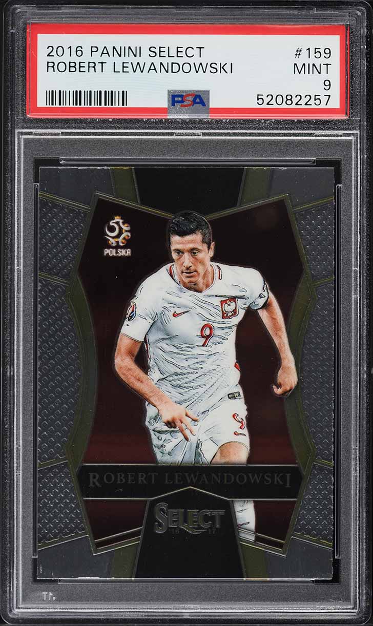 2016 Select Soccer Robert Lewandowski #159 PSA 9 MINT
