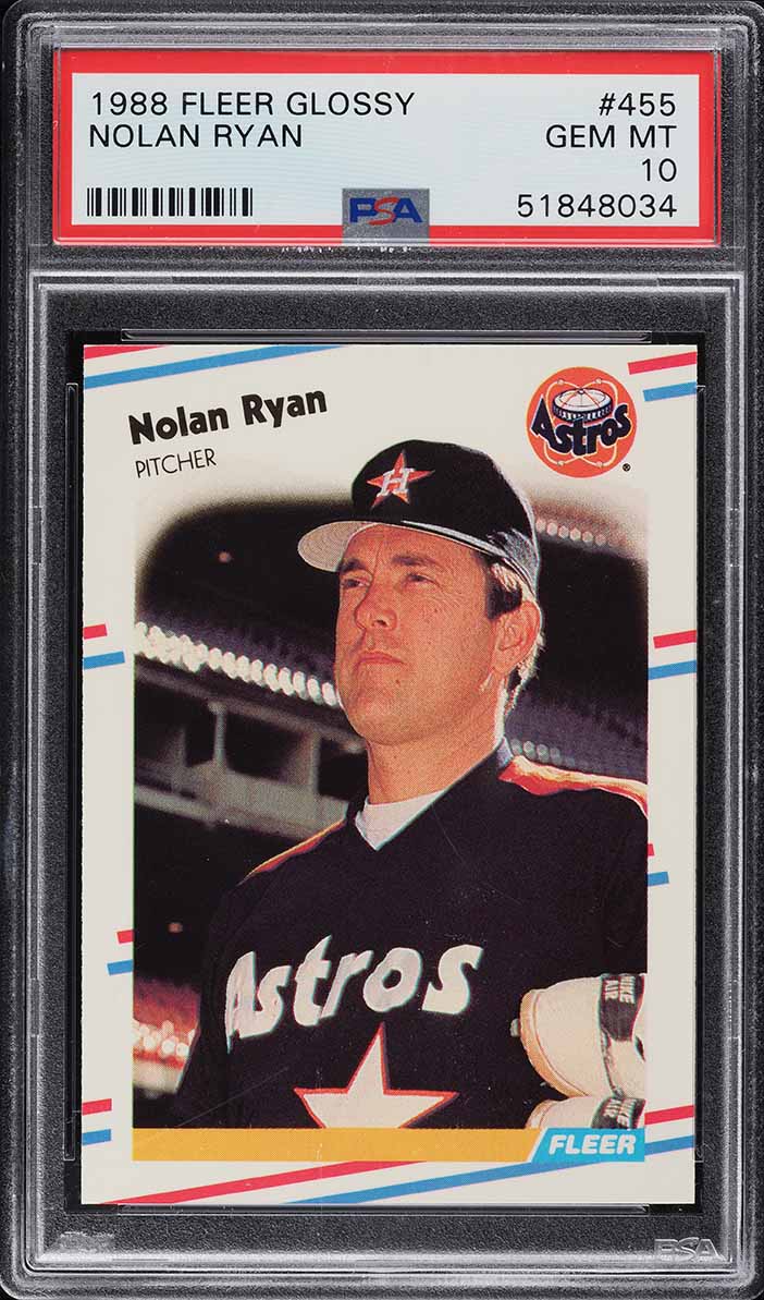 1988 Fleer Glossy Nolan Ryan #455 PSA 10 GEM MINT