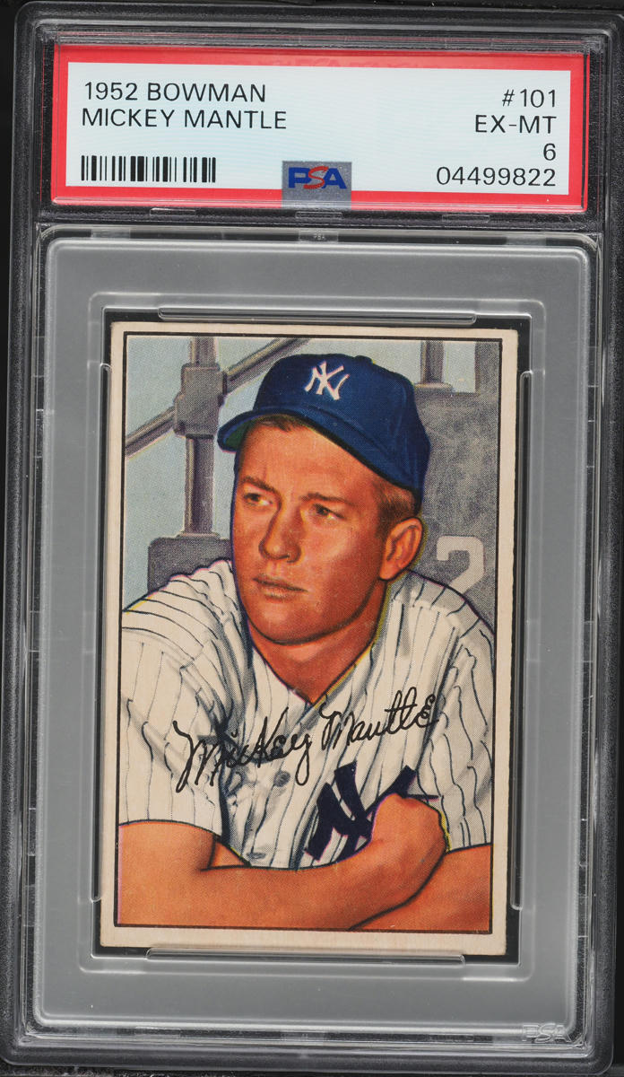 1952 Bowman Mickey Mantle ROOKIE #101 PSA 6 EXMT