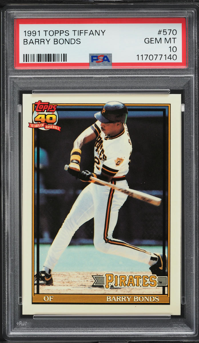 1991 Topps Tiffany Barry Bonds #570 PSA 10 GEM MINT