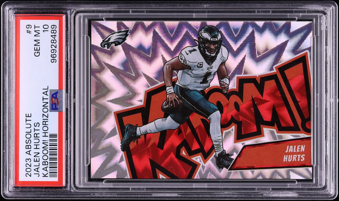 2023 Absolute Kaboom! Horizontal Jalen Hurts #9 PSA 10 GEM MINT