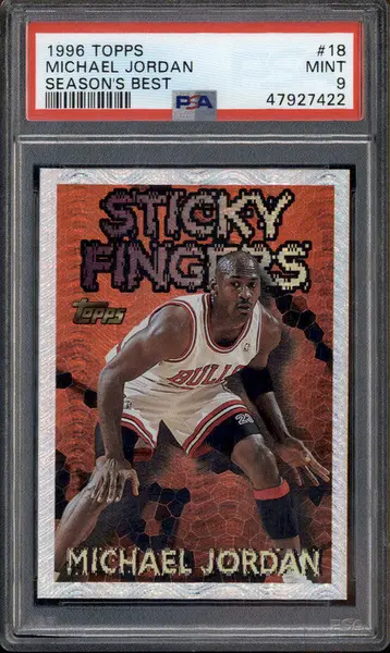 1996-97 Topps Season's Best #18 Michael Jordan PSA 9