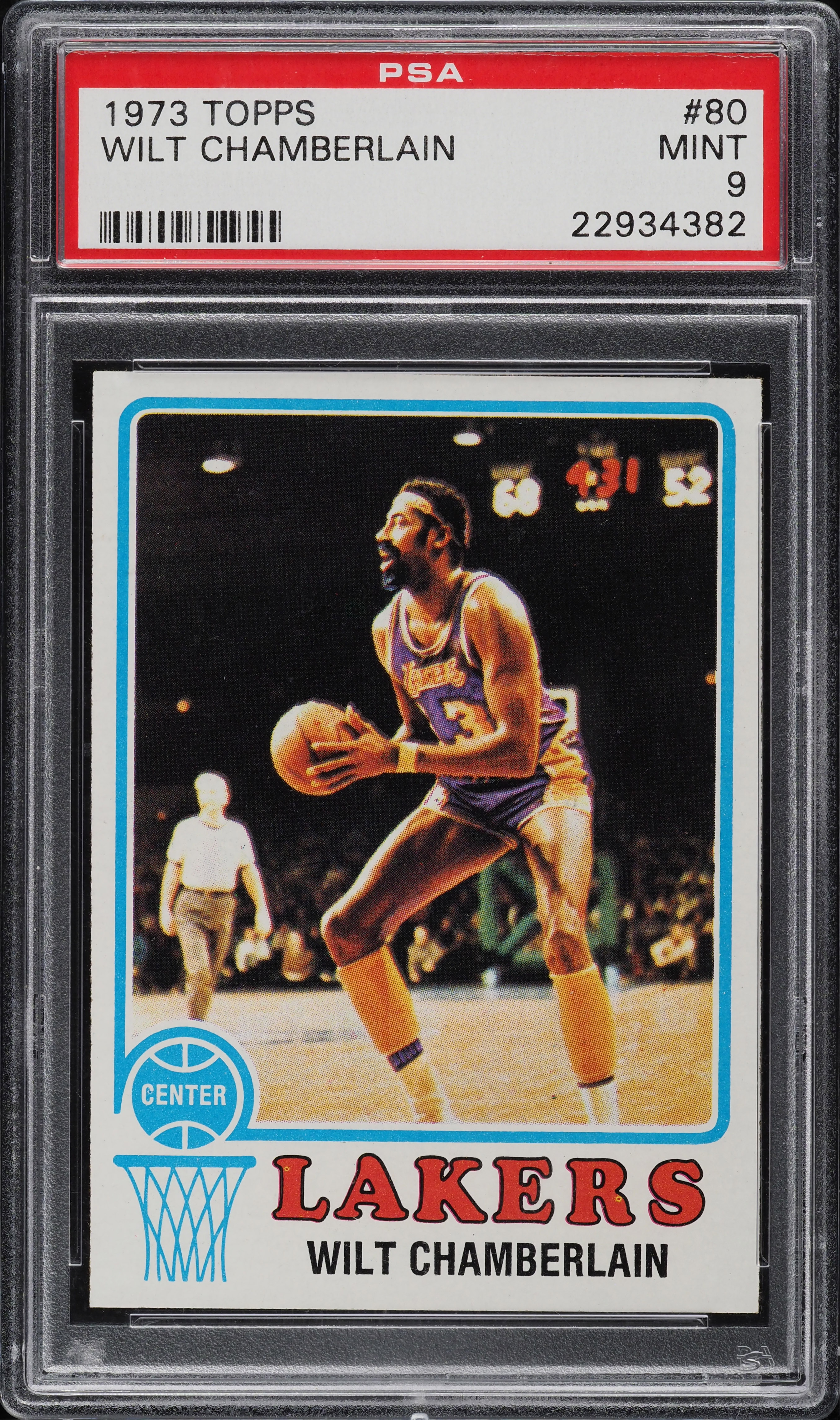 1973 Topps Basketball Wilt Chamberlain #80 PSA 9 MINT