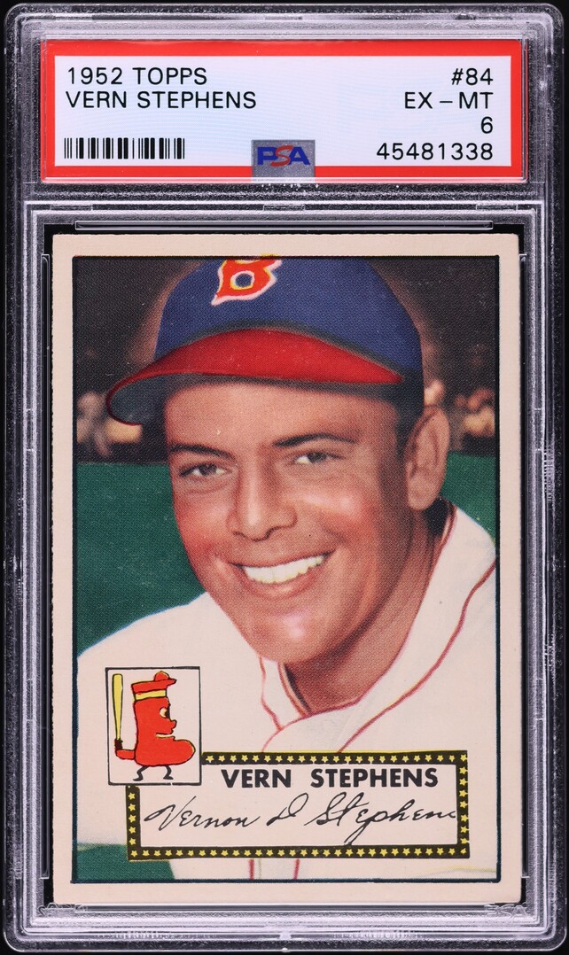 1952 Topps Vern Stephens #84 PSA 6 EXMT