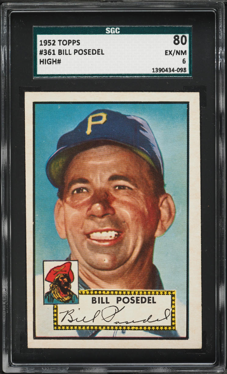 1952 Topps Bill Posedel #361 SGC 6 EXMT