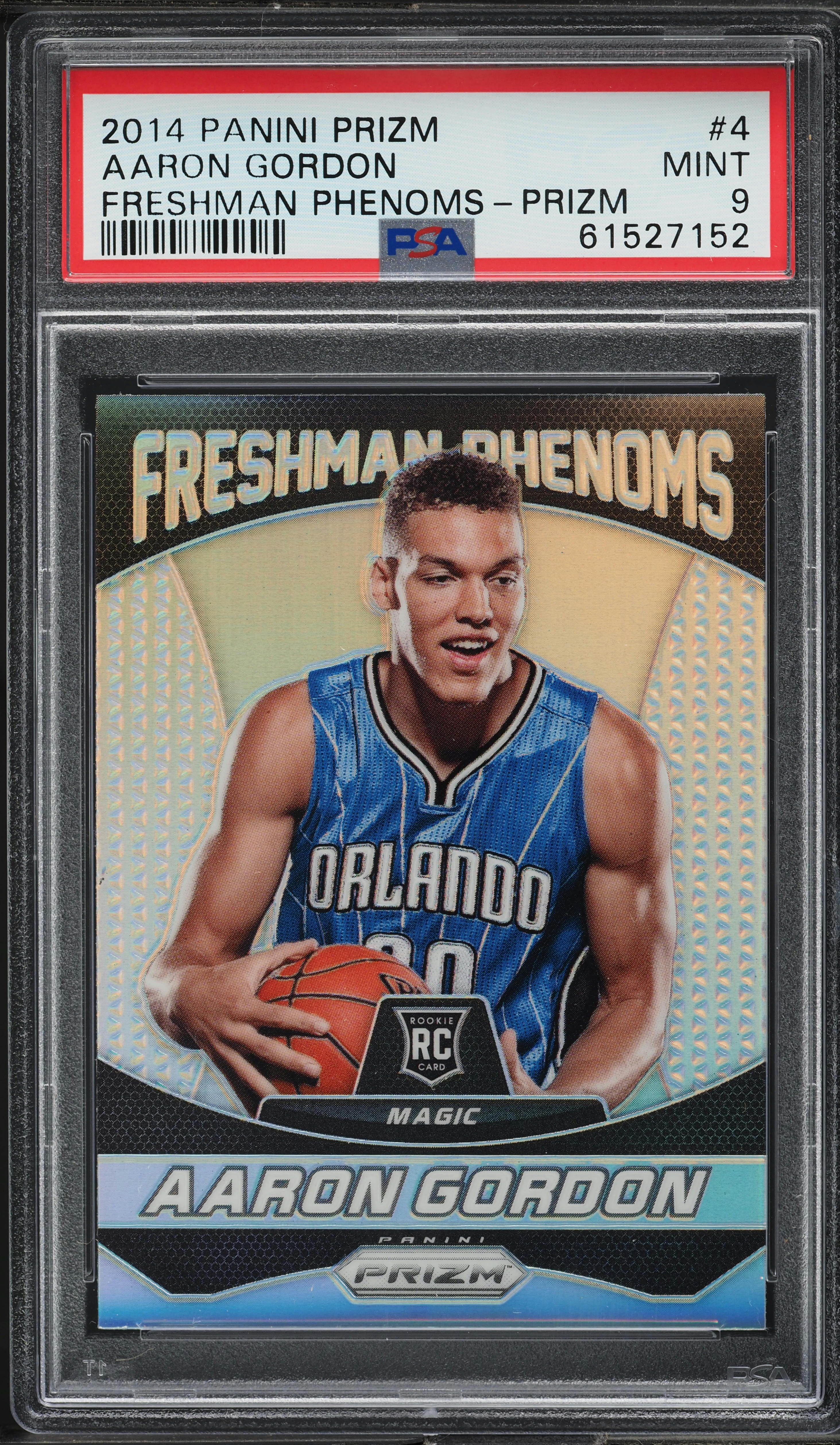 2014 Panini Prizm Freshman Phenoms Silver Aaron Gordon ROOKIE #4 PSA 9 MINT
