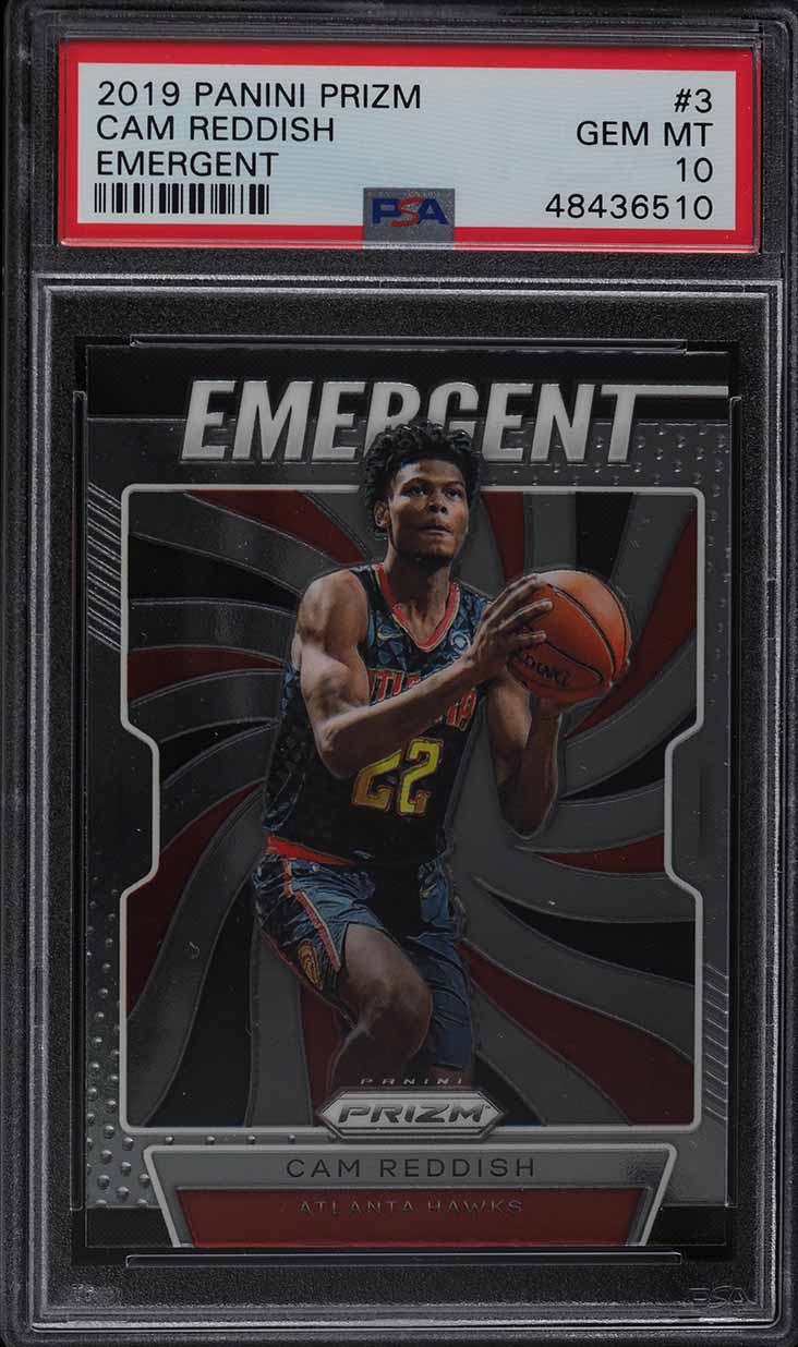 2019 Panini Prizm Emergent Cam Reddish ROOKIE RC #3 PSA 10 GEM MINT